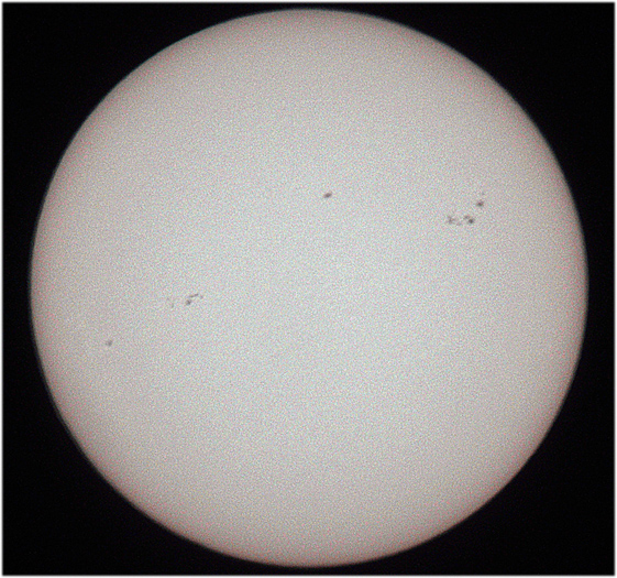 Il Sole stamane alle 10.30